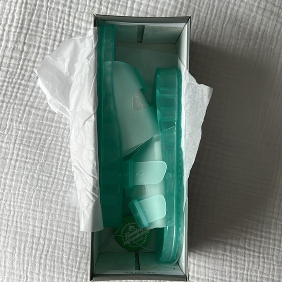 🍉 NWT | NIB • FUNKYMONKEY Women's “Jelly” Sandals • W7 • Aqua/blue - Picture 10 of 16